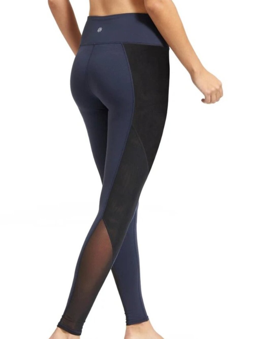 Athleta High Rise Mesh Tux Tight Legging Pants Yoga Fitness - Size Medium